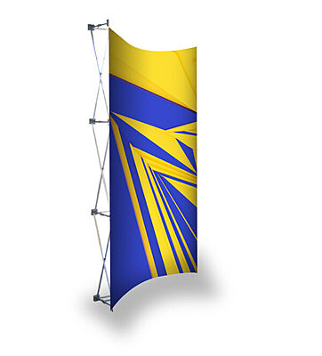 Curved Bannerwall 1.45 x 2.25m, Print Only