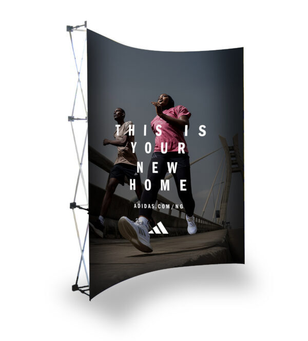 Curved Bannerwall 2.15 x 2.25m, Print Only