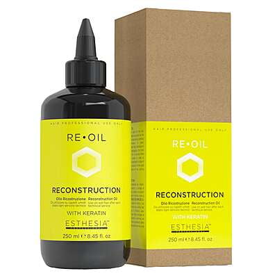 Re-Oil Reconstruction Oil With Keratin Esthesia for repairing and adding shine to hair