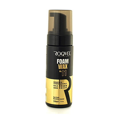 Roqvel Foam Hair Wax with keratin for volume, shine, and flexible styling