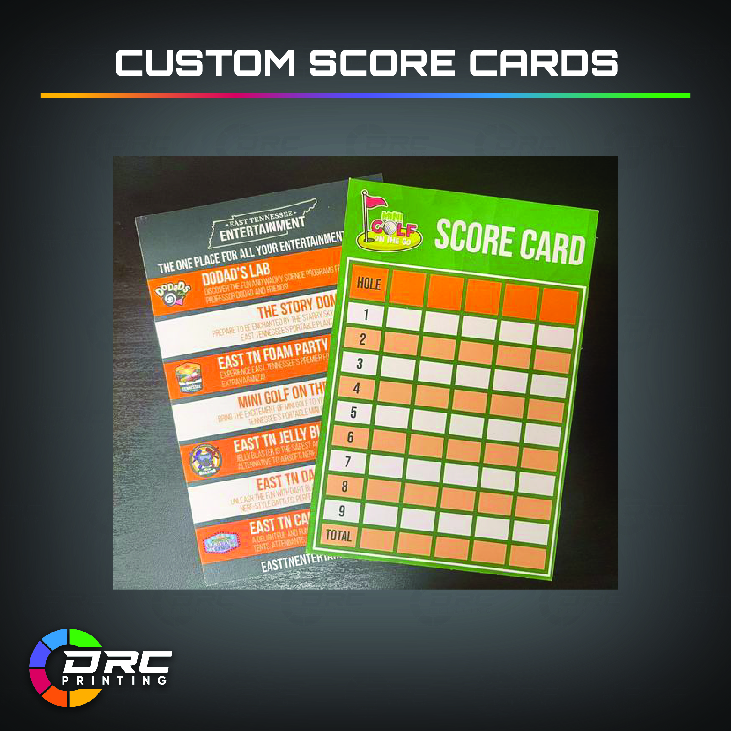 Custom Designed Score Cards