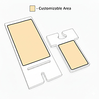 Personalized Wooden Mobile Phone Stand - Laser Engraved