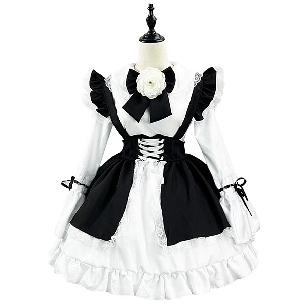 Cute Lolita Cosplay Maid Dress Princess Anime Costume Set