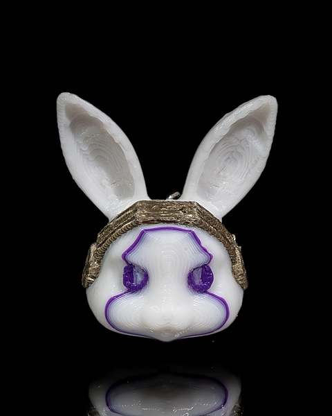 Cyberpunk Bunny Keychain