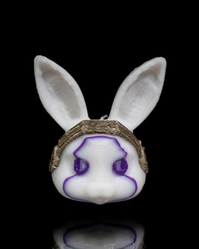 Cyberpunk Bunny Keychain