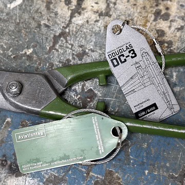 Aviationtag Douglas DC-3 - Rosinenbomber - DCXXX - Silver