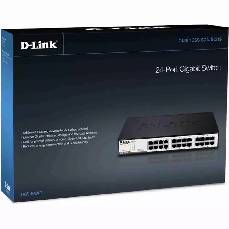 DGS-1024C/B – D-Link 24-Port Gigabit Unmanaged Switch