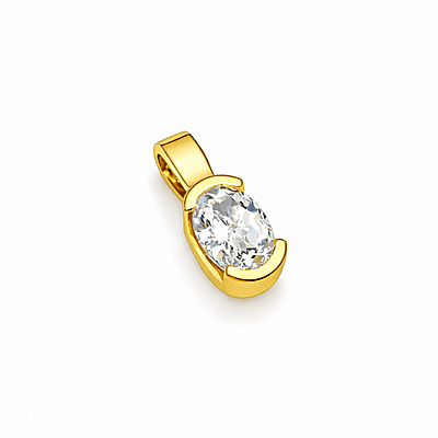 COLGANTE ENGARCE SIMIL VIROLA CON PIEDRA OVAL (MOD. D007) COLGANTE ENGARCE SIMIL VIROLA CON PIEDRA OVAL (MOD. D007)