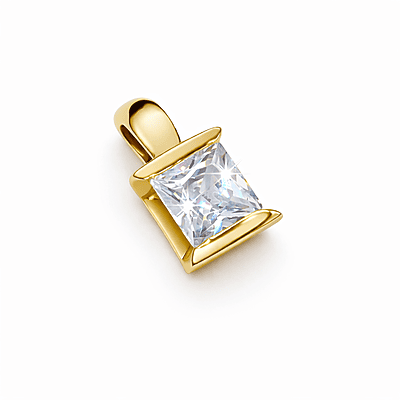 COLGANTE  ENGARCE SIMIL VIROLA CON PIEDRA CARRE (MOD. D008)