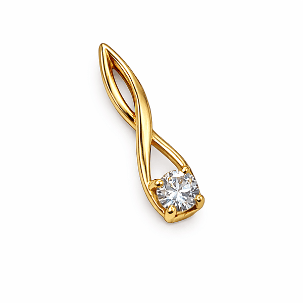 COLGANTE ENGARCE A GRIFAS CON PIEDRA REDONDA  (MOD. D015)