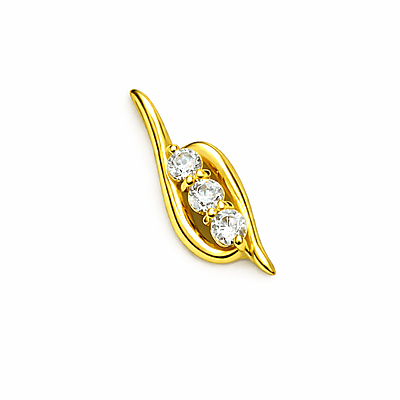 COLGANTE ENGARCE A GRIFAS CON TRES PIEDRAS REDONDAS (MOD. D017)