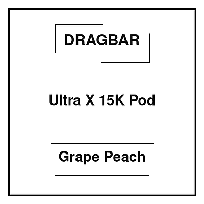 Dragbar Ultra X 15K Pod Grape Peach