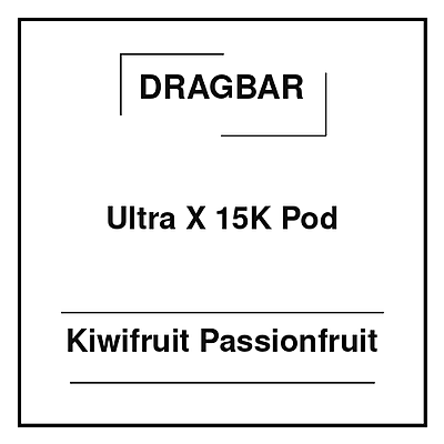 Dragbar Ultra X 15K Pod Kiwifruit Passionfruit