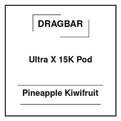Dragbar Ultra X 15K Pod Pineapple Kiwifruit