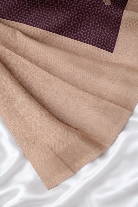 Premium Art Silk Checked Saree
