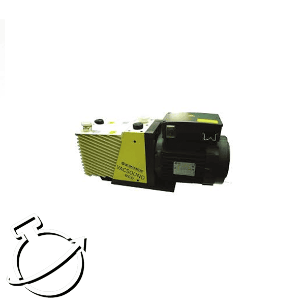 D28 ECO ROTARY VANE VACUUM PUMP, 21.4 CFM, 30.2 M3/HR, 10-4 TORR BASE PRESSURE, NW25  INLET AND OUTLET, 110-240V, 50/60HZ, 1PH