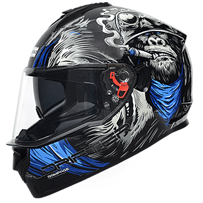 STUDDS DRIFTER D3 MATT BLACK/GREY N1 BLUE D/V (XL)