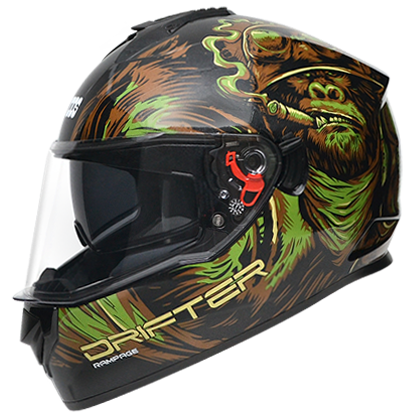 STUDDS DRIFTER D3 BLACK N3 GREEN D/V (XL)