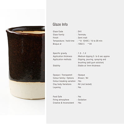 Sara High Fire Tenmoku D41 Sara High Fire Tenmoku D41