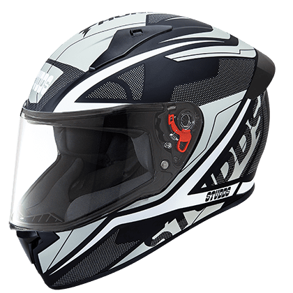 STUDDS THUNDER D4 MATT BLACK N6 WHITE M/V (XL)