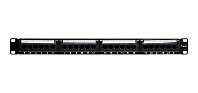 Unshielded 24 port patch panels 1U