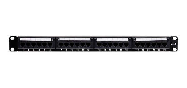 Unshielded 24 port patch panels 1U