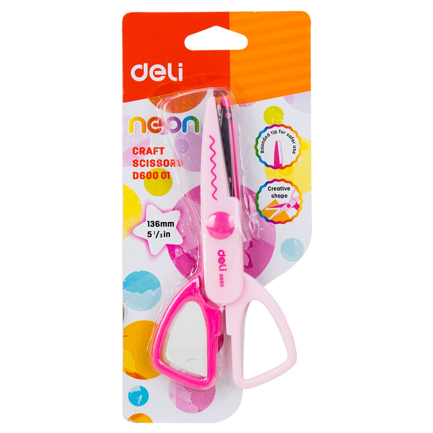 DELI D60001 SCHOOL CRAFT ZIGZAG SCISSOR 5.4"