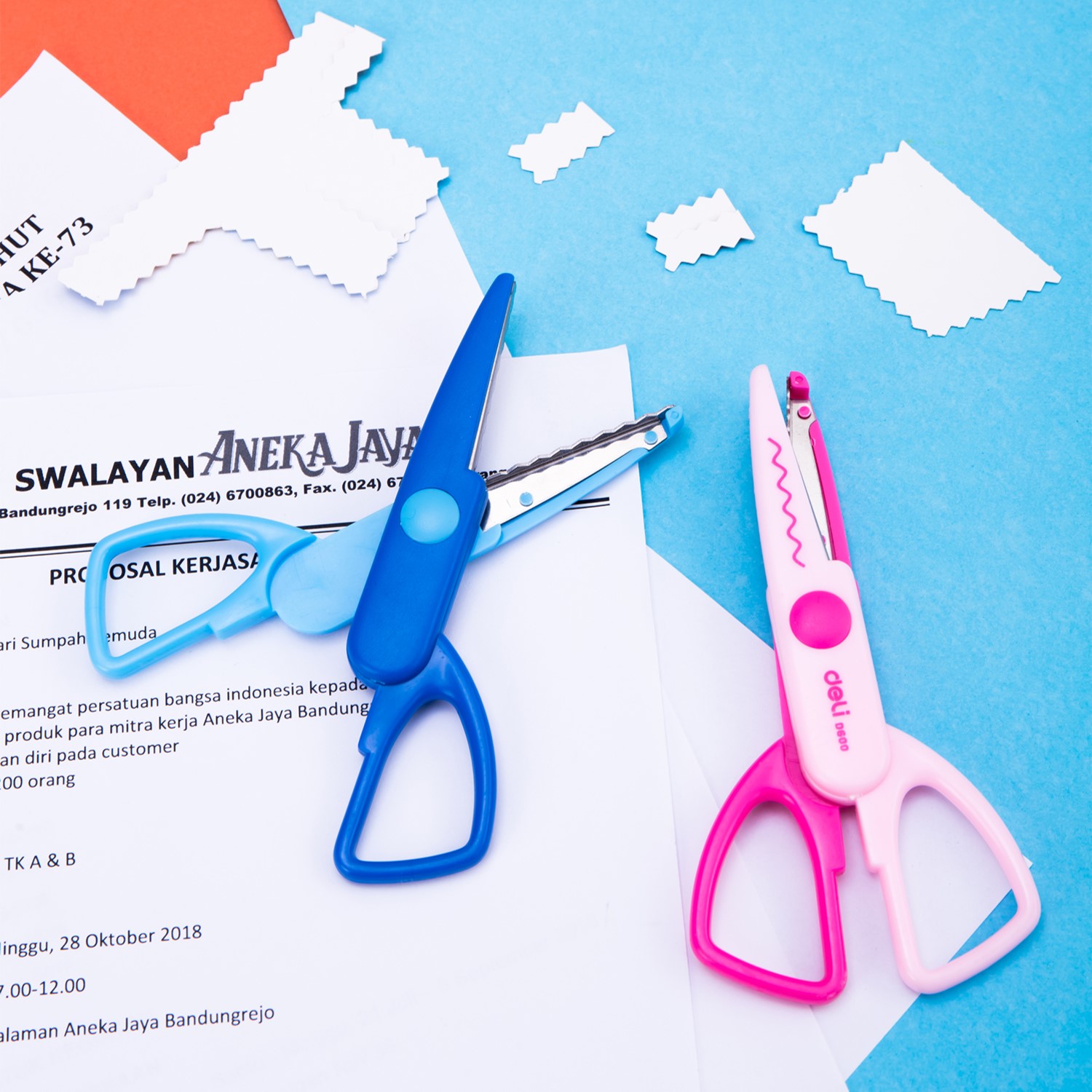 DELI D60001 SCHOOL CRAFT ZIGZAG SCISSOR 5.4"