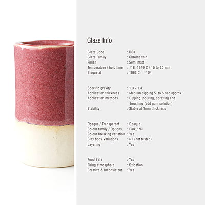 Sara High Fire Textured Raspberry D63
