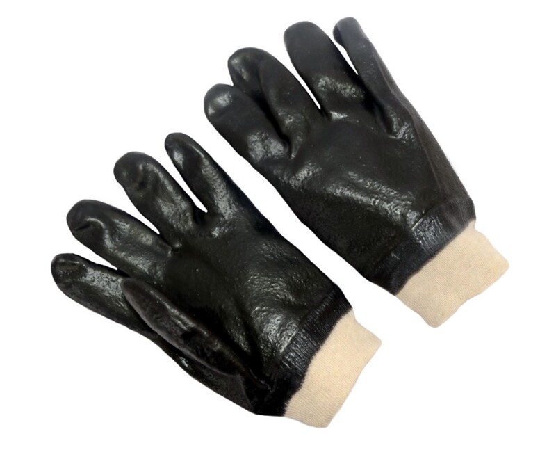 Knit wrist PVC, rough, jersey lining,