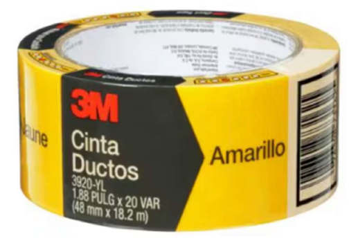 CINTA DUCTO AMARILLO 3 X 60 YARDAS