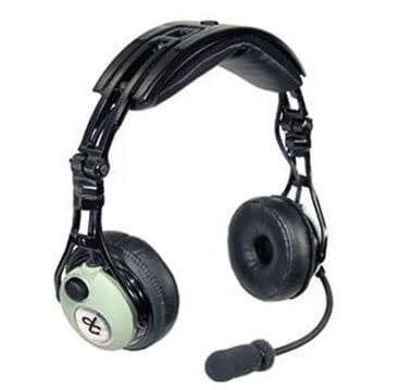 DC PRO Aviation Headset Headset-Mic, Over-The-Head (GA/Dual Plug)