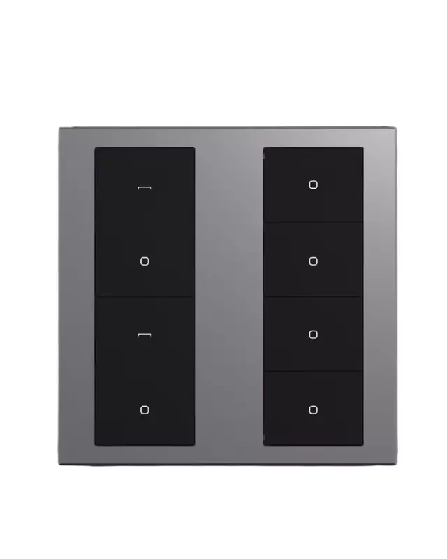 4-Gang 8-Button Switch - gray