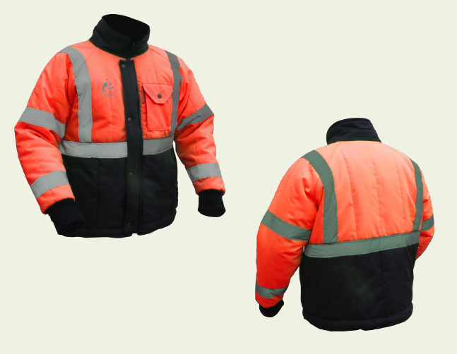 CHAMARRA BICOLOR -20* NARANJA/NEGRO JYRSA T/M