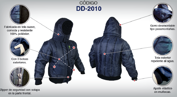 CHAMARRA TERMICA CORTA DD-2010 JYRSA T/M