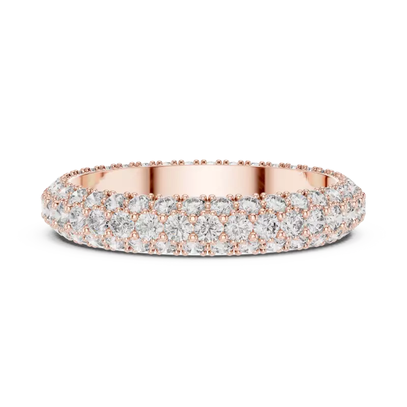 Trilia three row full eternity band 4.1mm