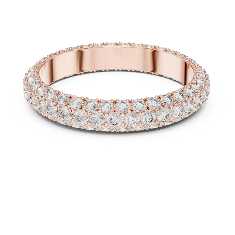 Trilia three row full eternity band 4.1mm