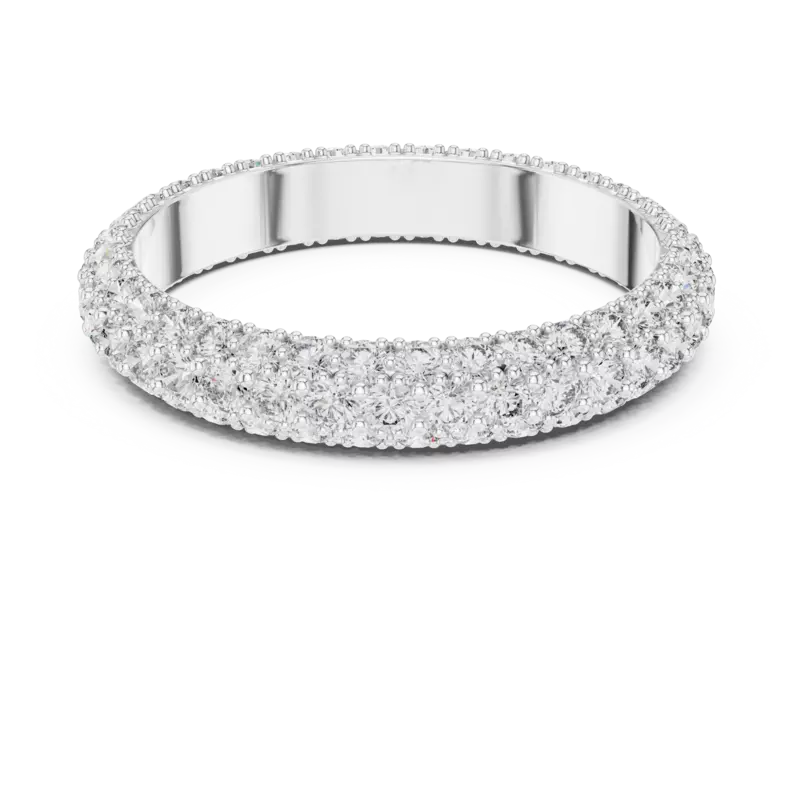 Trilia three row full eternity band 4.1mm