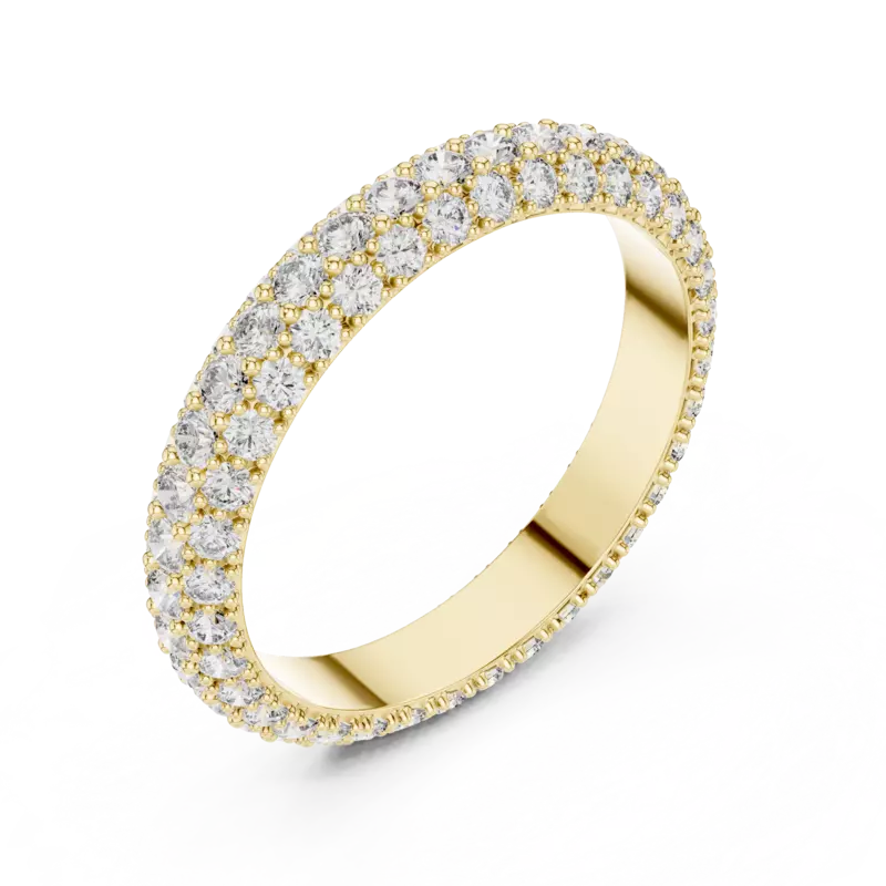 Trilia three row full eternity band 4.1mm