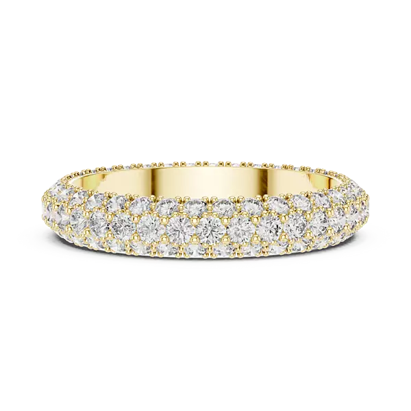 Trilia three row full eternity band 4.1mm