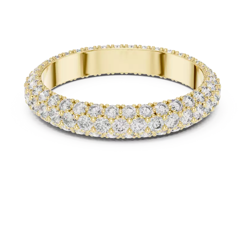 Trilia three row full eternity band 4.1mm