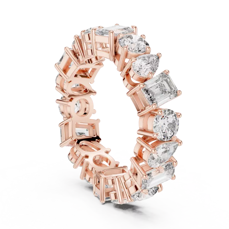 Harmonia mixed shape eternity band 6.20mm