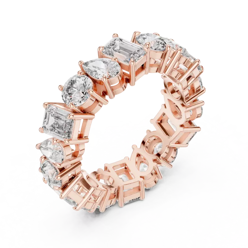 Harmonia mixed shape eternity band 6.20mm
