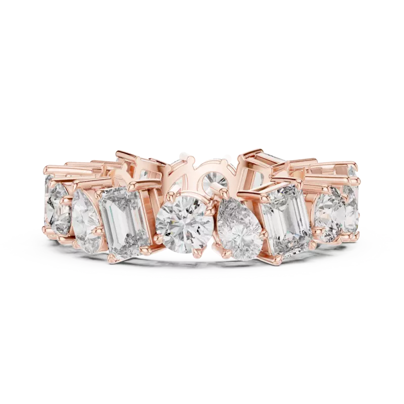 Harmonia mixed shape eternity band 6.20mm