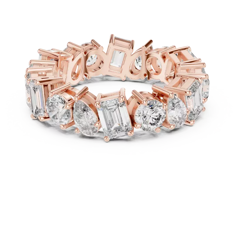 Harmonia mixed shape eternity band 6.20mm