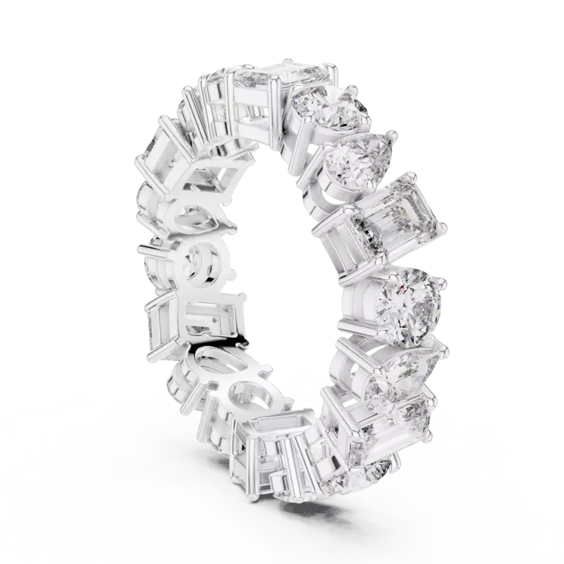 Harmonia mixed shape eternity band 6.20mm