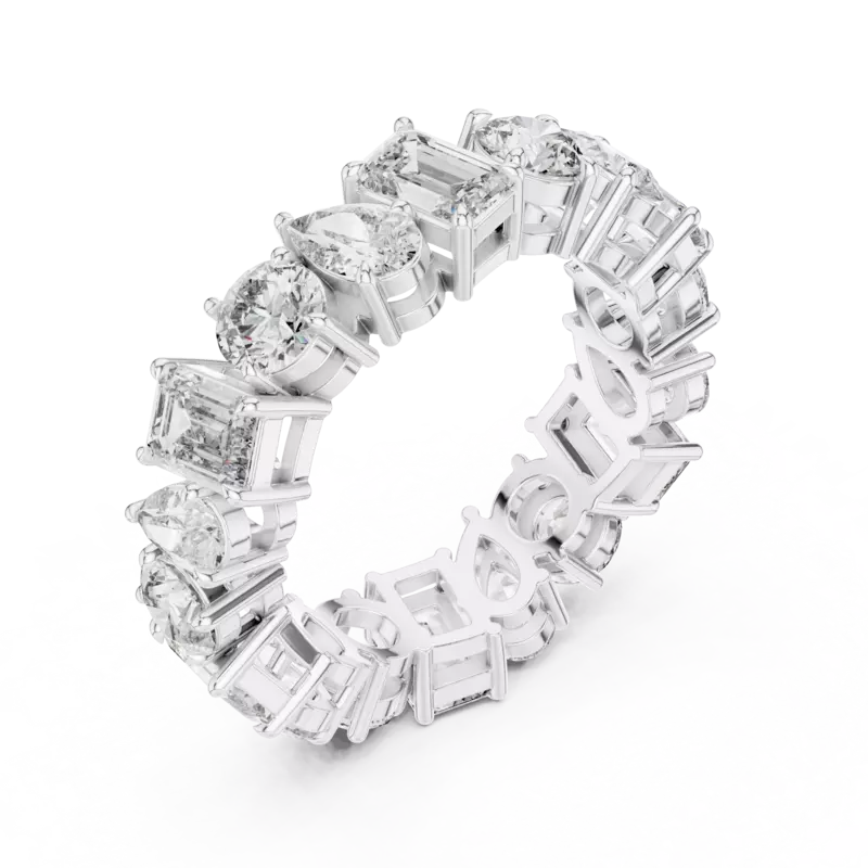 Harmonia mixed shape eternity band 6.20mm