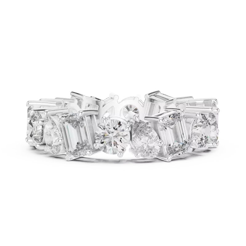 Harmonia mixed shape eternity band 6.20mm