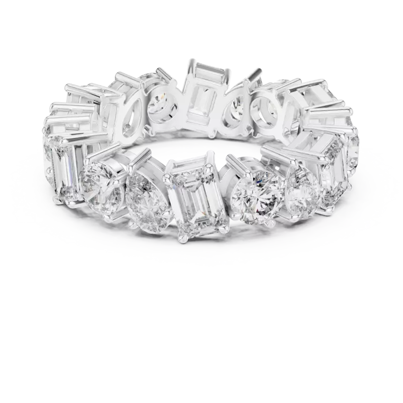 Harmonia mixed shape eternity band 6.20mm