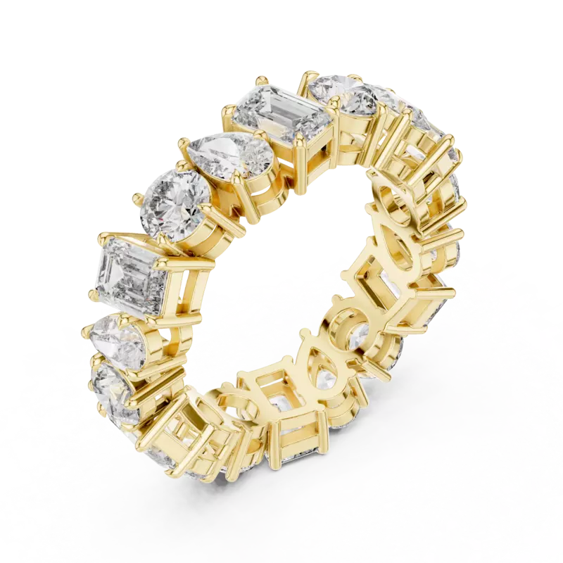Harmonia mixed shape eternity band 6.20mm